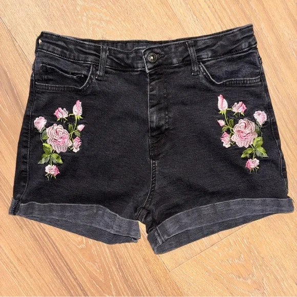 Guess Los Angeles Shorts with Floral Embroidery Size 31 - Picture 1 of 7